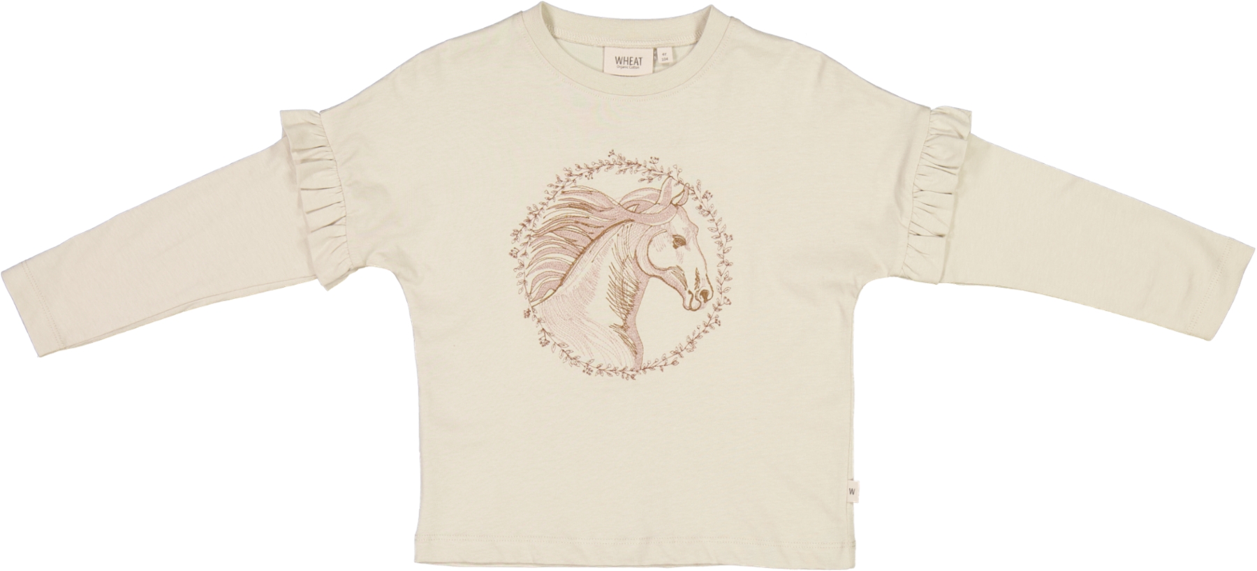 Wheat Bluse Horse Embroidery Fossil