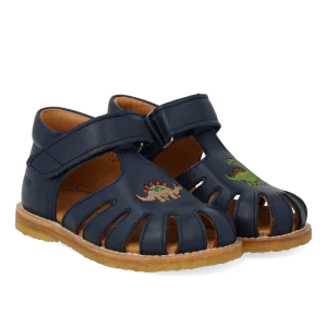 Angulus Sandal Begynder med Dinobroderi Navy