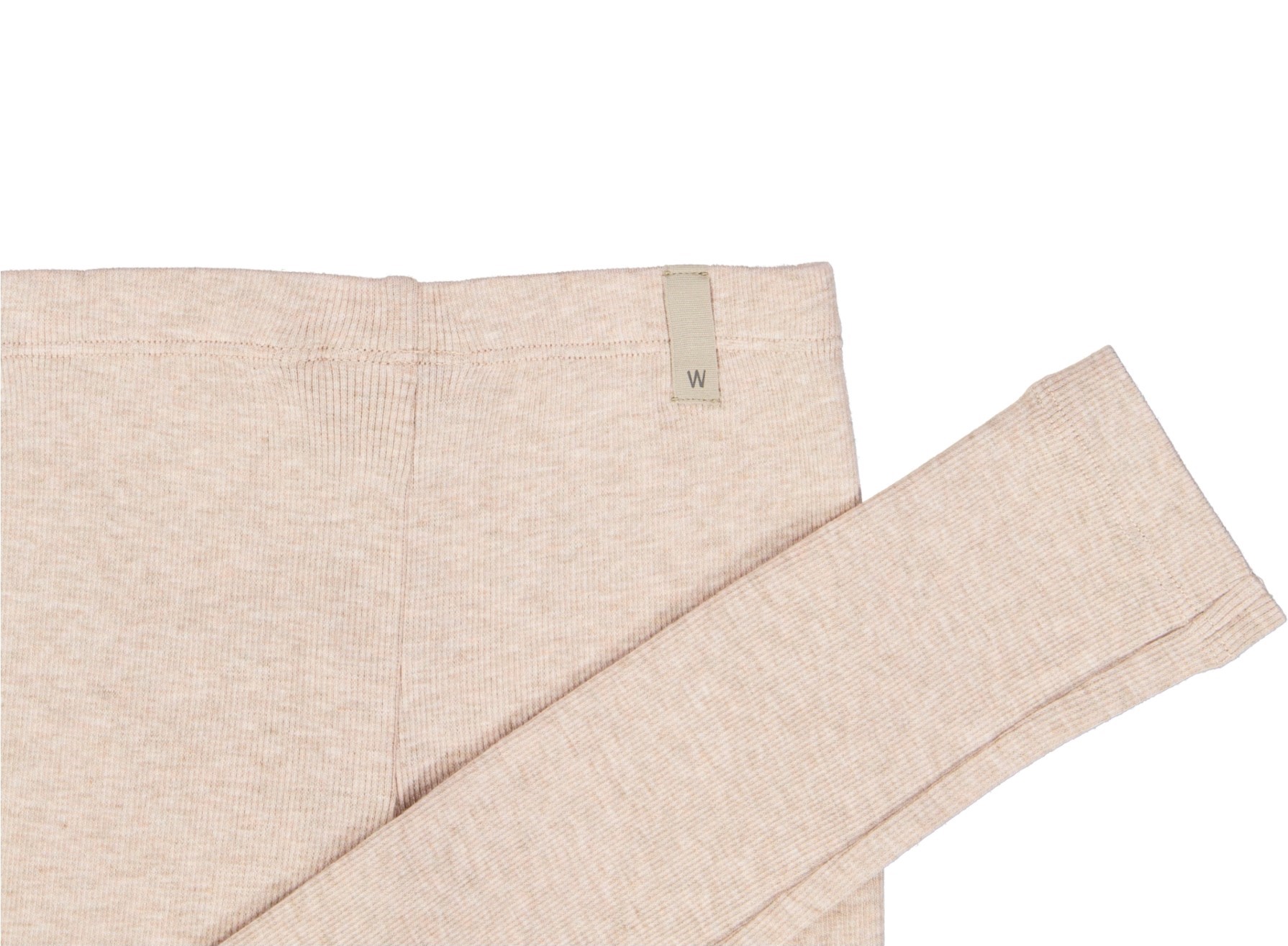 Wheat Leggins Rib Rose Melange - Billede 3