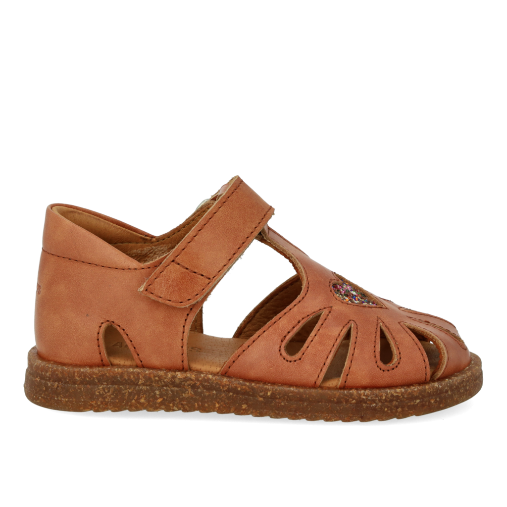 Angulus Sandal med Glitterhjerte Tan - Billede 6
