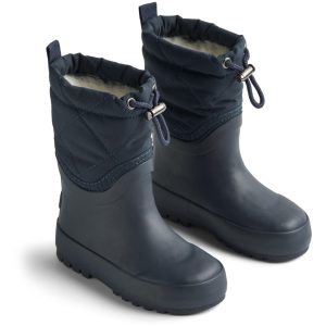 Wheat Termo Gummistøvler Snowboot Drizzle Navy