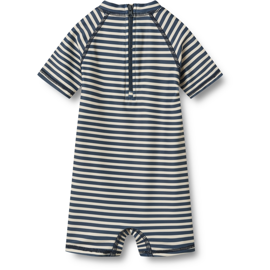 Wheat UV-Svømmedragt SS Cas Blue Stripe - Billede 2