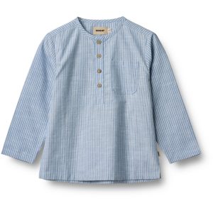 Wheat Skjorte Junior Bjørk Blue Stripe