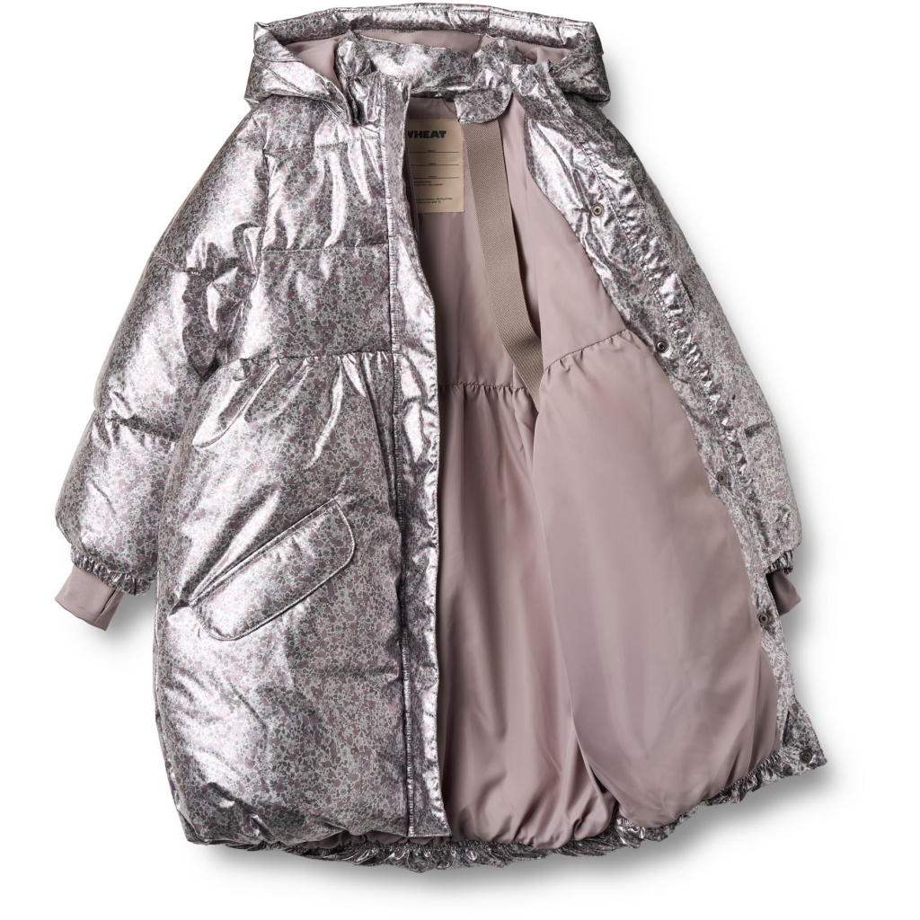 Wheat Vinterjakke Junior Puffer Luna Silver Flower Meadow - Billede 2