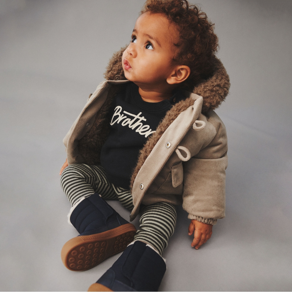 Wheat Leggins Baby Jules Jersey Winter Forest Stripe - Billede 3