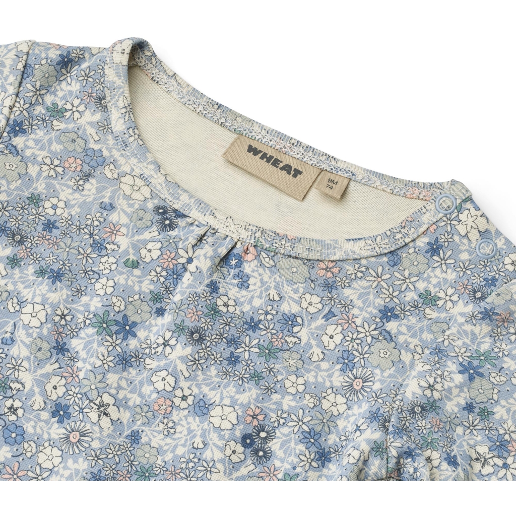Wheat Body LS Elmine Blue Summer Flowers - Billede 3