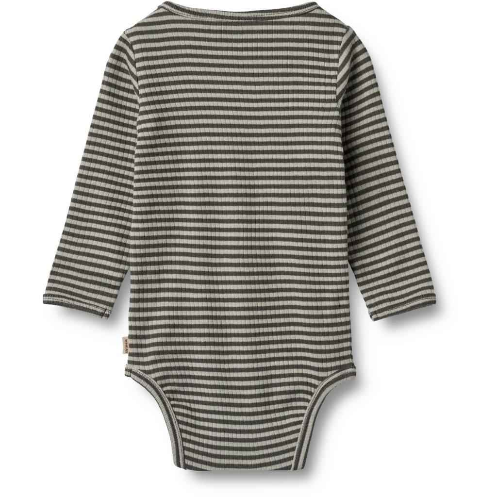 Wheat Body LS Berti Winter Forrest Stripe - Billede 2