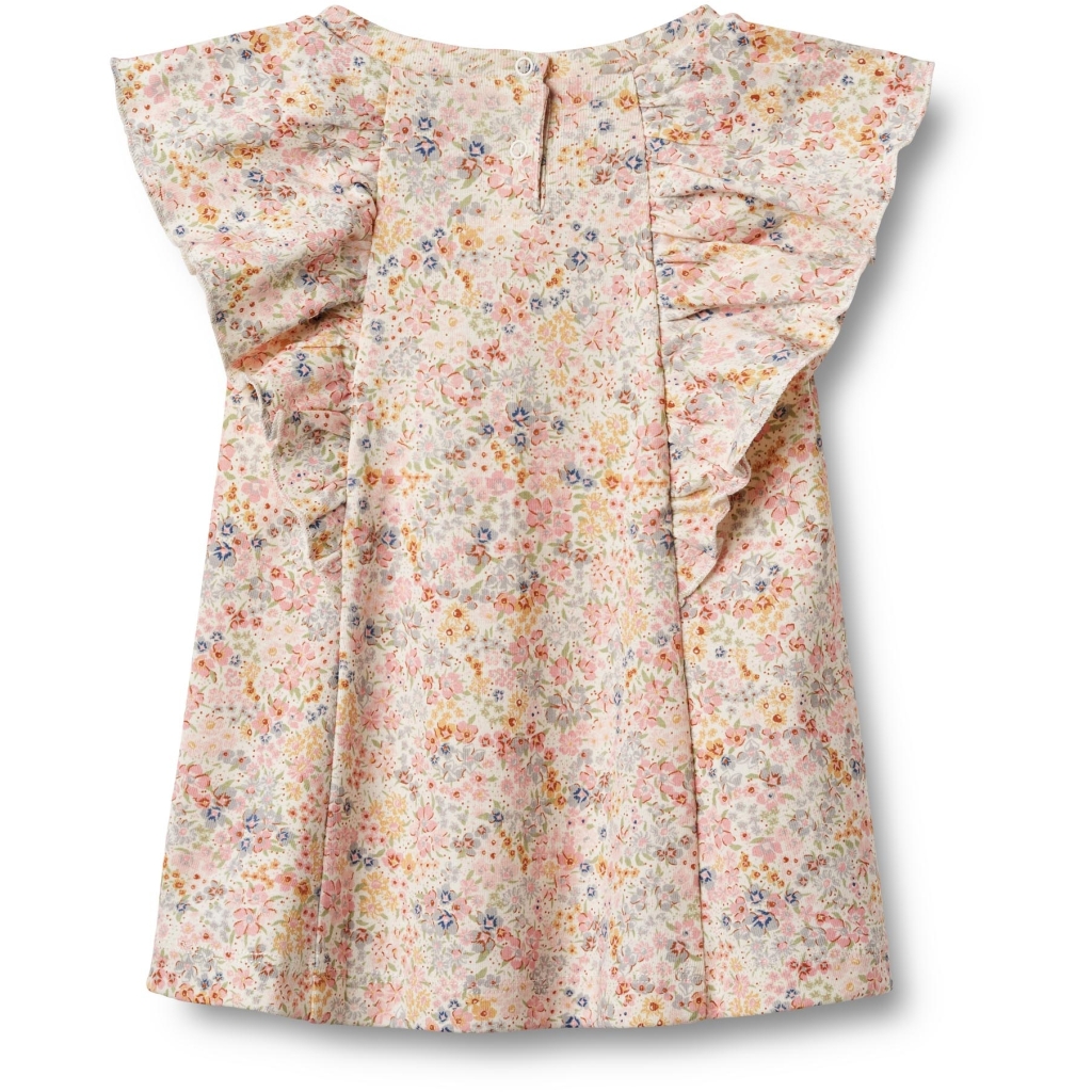Wheat Kjole SS Baby Ruffle Bright Flowers - Billede 2