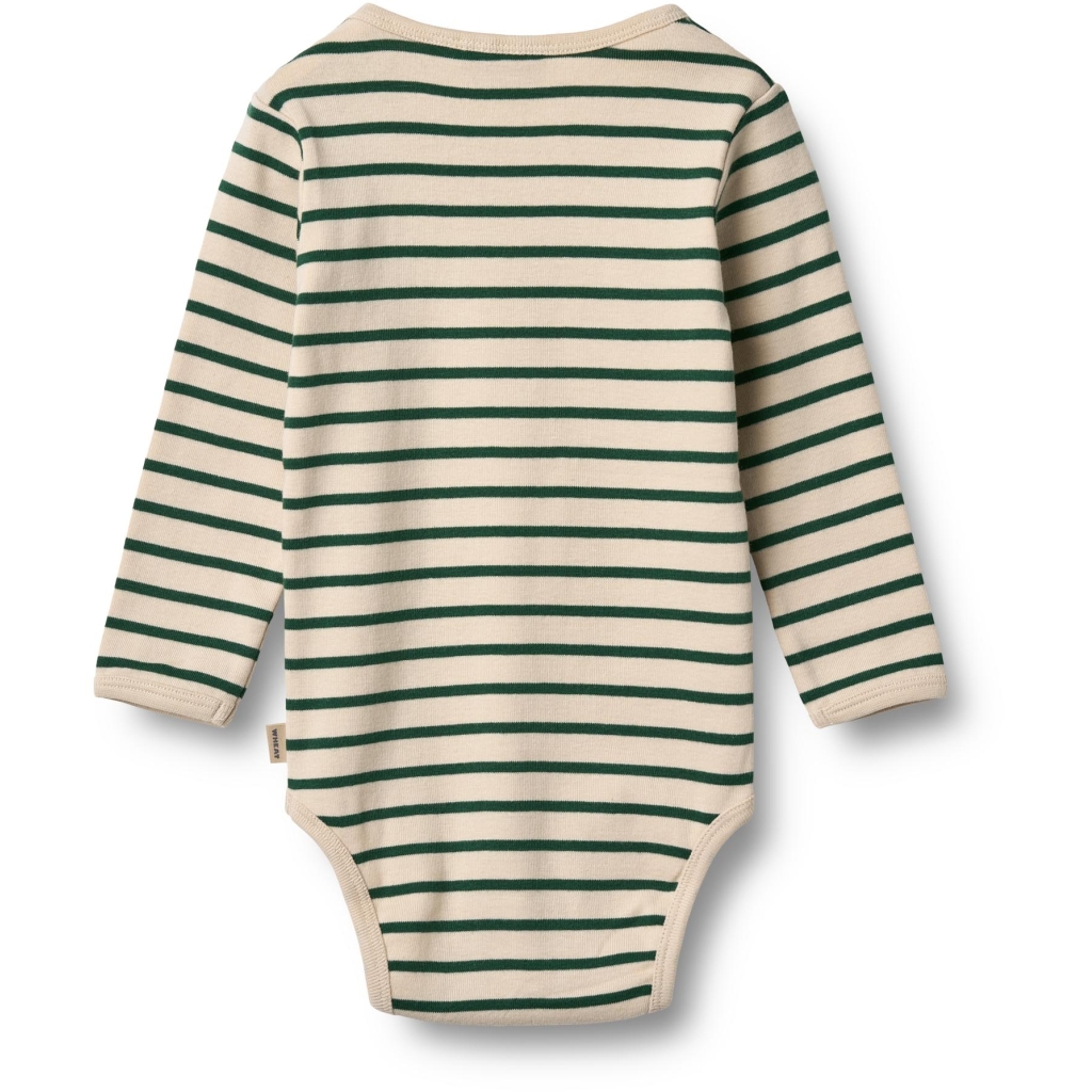 Wheat Body LS Berti Green Stripe - Billede 2