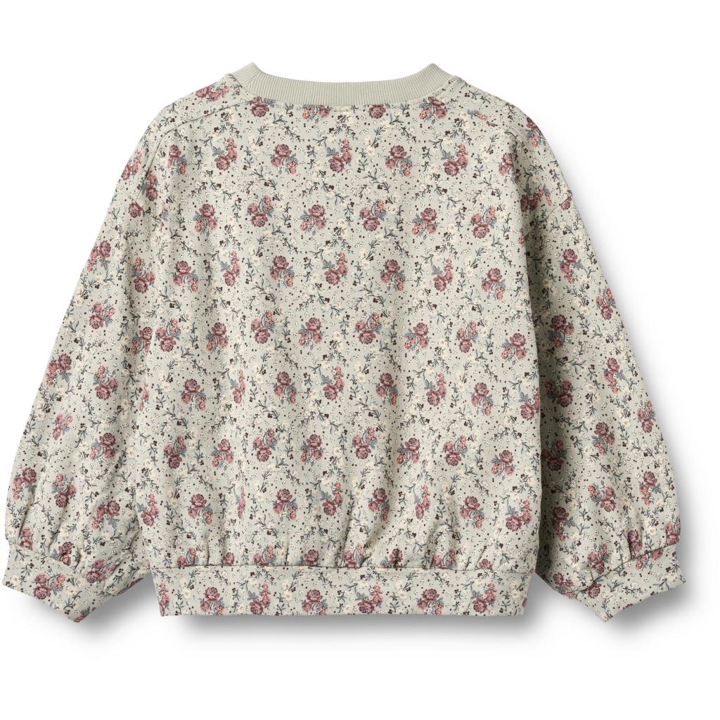 Wheat Sweatshirt LS Junior Lia Slightly Green Flowers - Billede 2