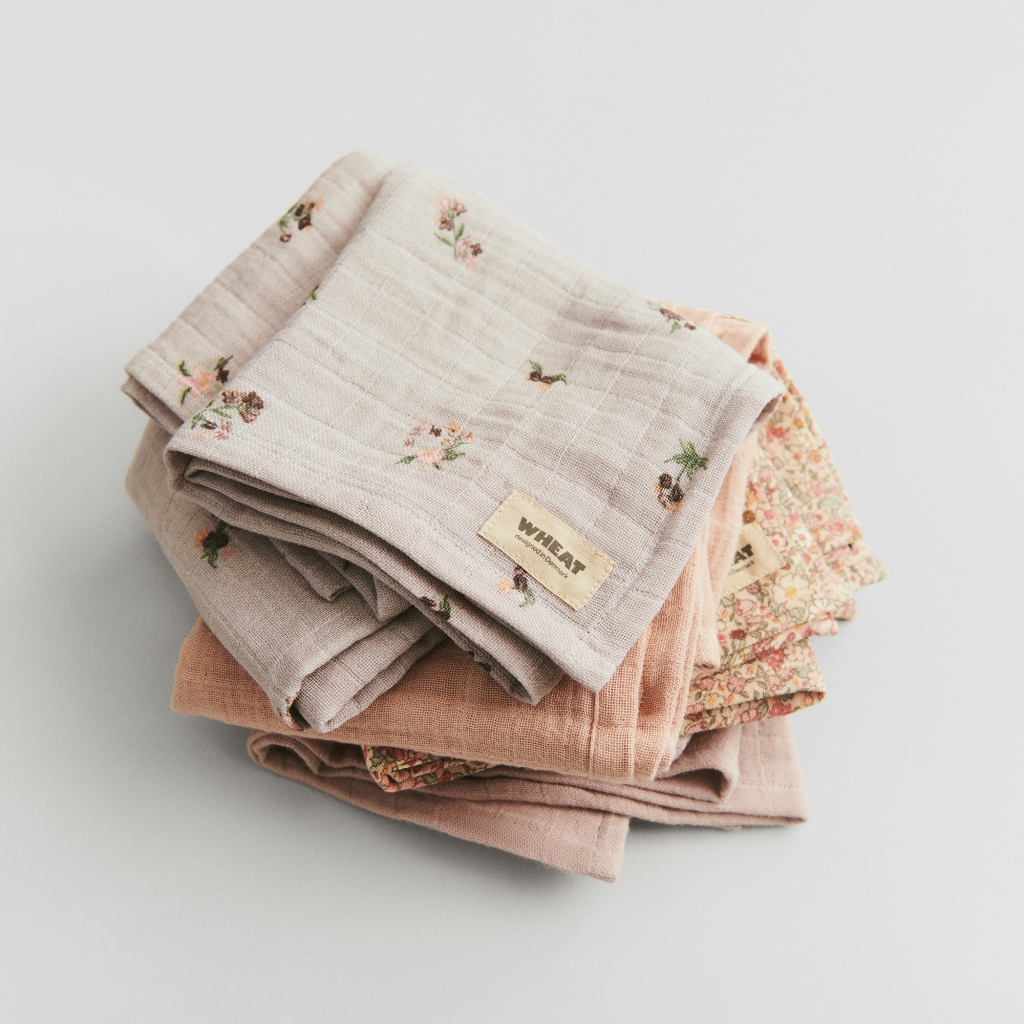Wheat Stofbleer 2-pak Kaya Muslin Soft Lilac - Billede 3