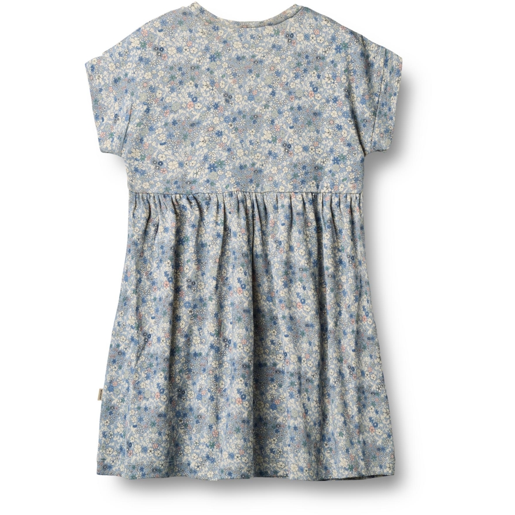 Wheat Kjole SS Jersey Emilie Blue Summer Flowers - Billede 2