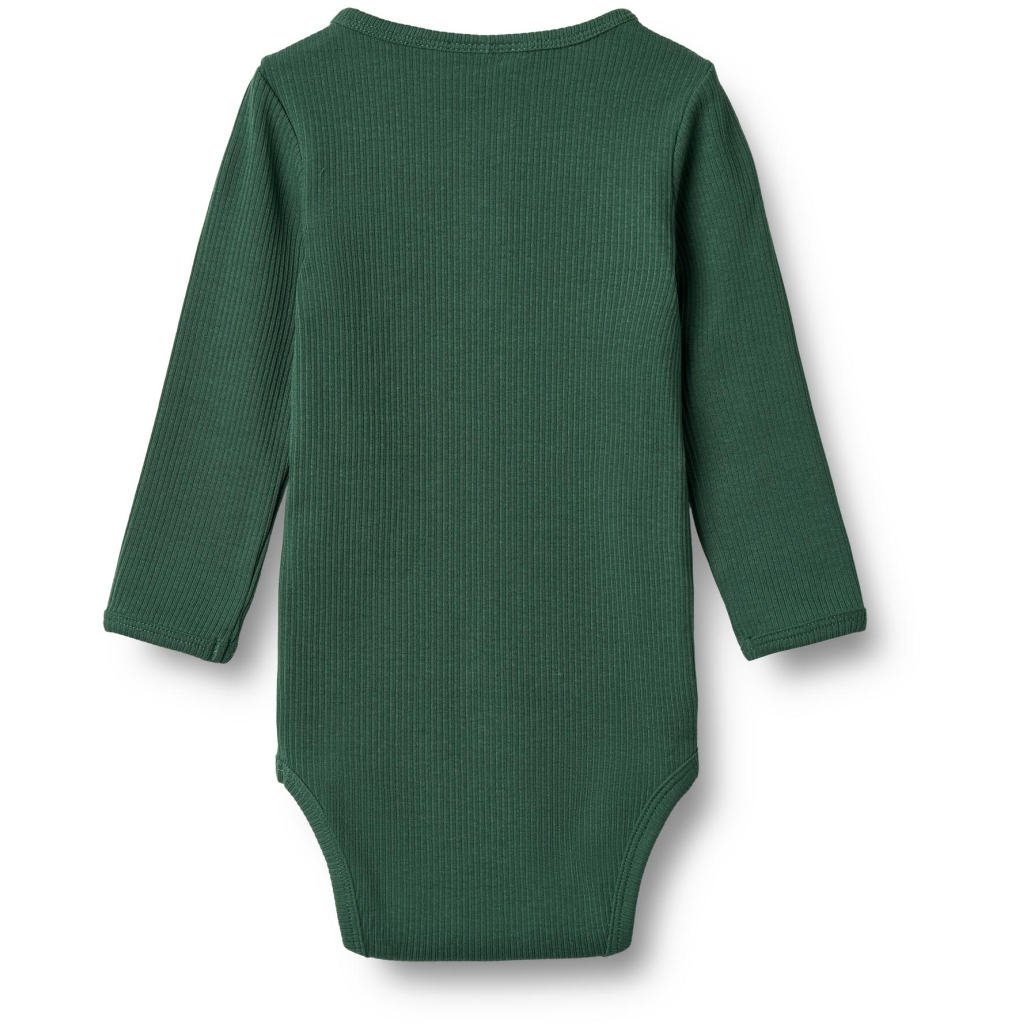 Wheat Body LS Rib Benny Green Tea - Billede 2