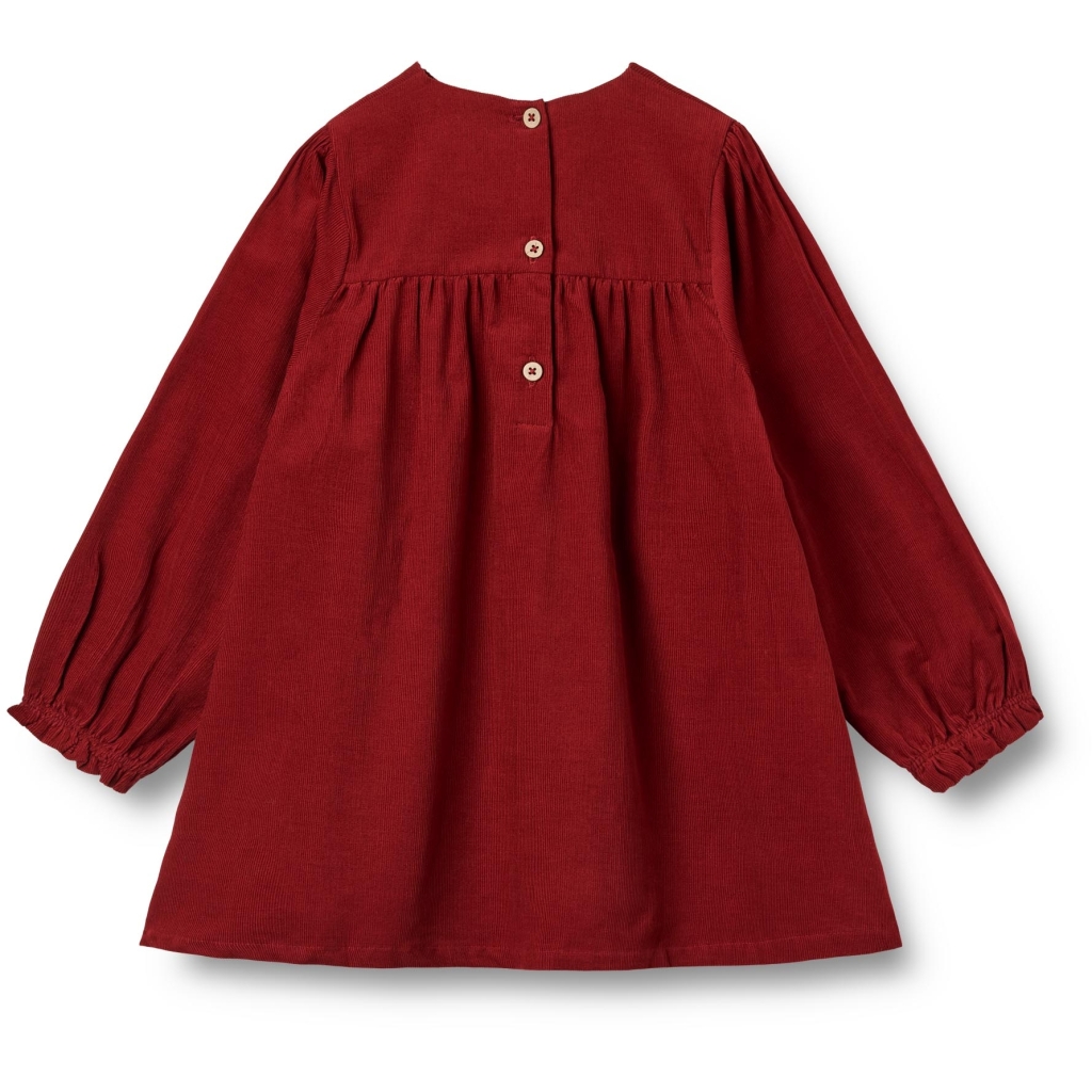 Wheat Kjole LS Junior Elvira Cherry Red - Billede 2