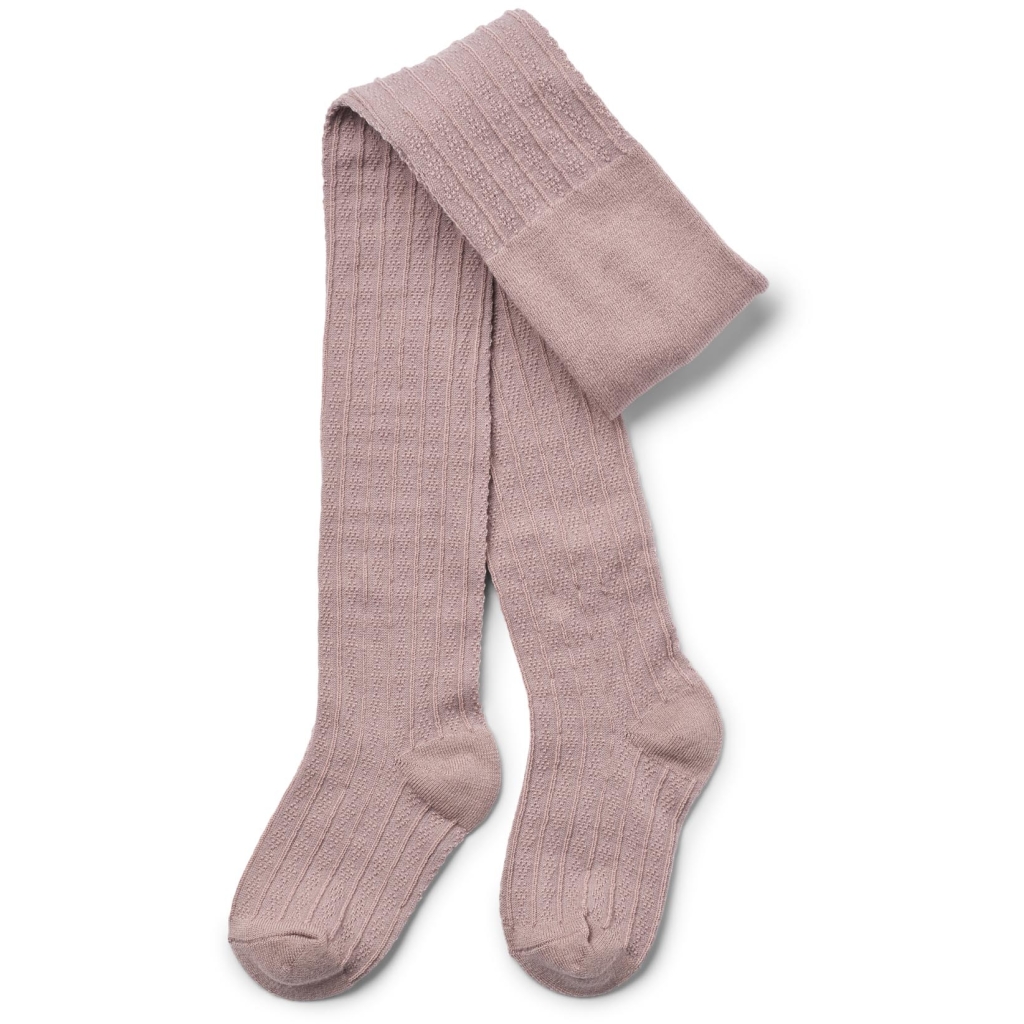 Wheat Strømpebukser Uld 2-pak Lace Karla Dry Rose - Billede 2