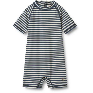 Wheat UV-Svømmedragt SS Cas Blue Stripe