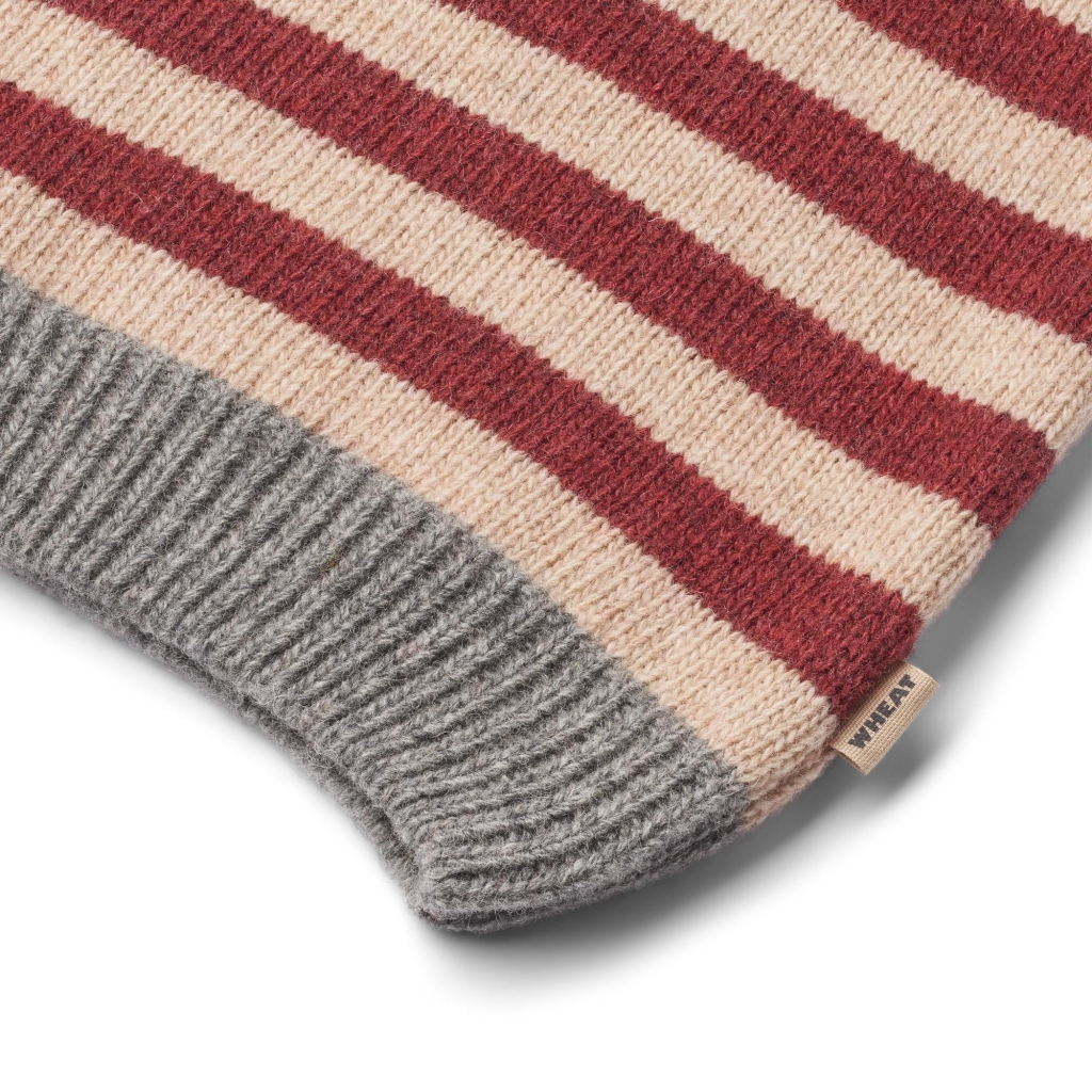 Wheat Strikket Nissehue Christmas Red Stripe - Billede 3