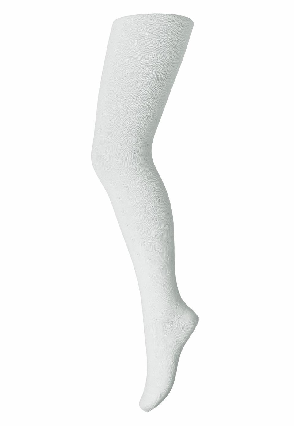 MP Danmark Strømpebukser Lace Cotton White