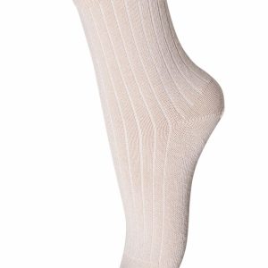 MP Danmark Strømper Cotton Rib Rose Dust