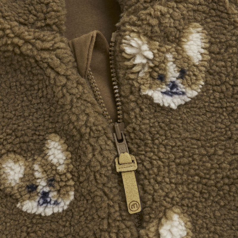 Minymo Jakke Fleece Teddy Sepia - Billede 3