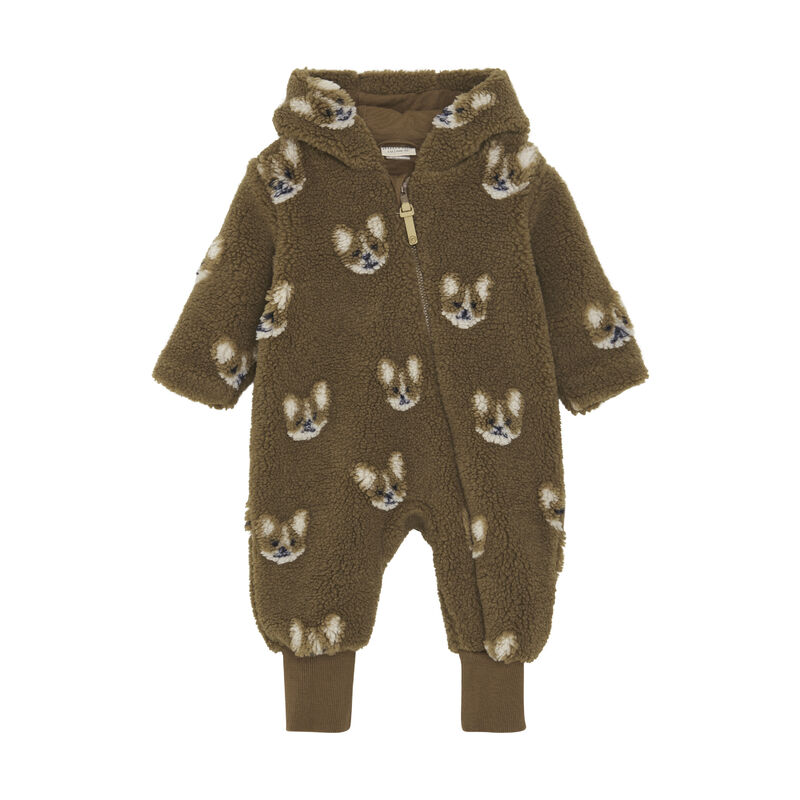 Minymo køredragt Wholesuit Teddy Sepia