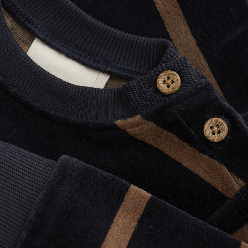 Minymo Sweatshirt Velour Dark Navy - Billede 3