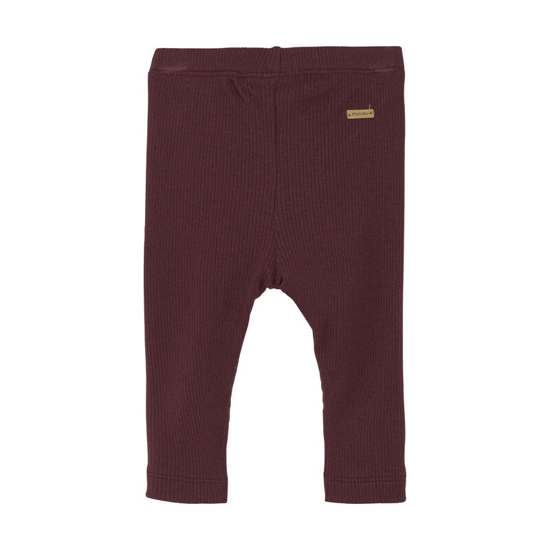 Minymo Leggins Sweat Tawny Port - Billede 2