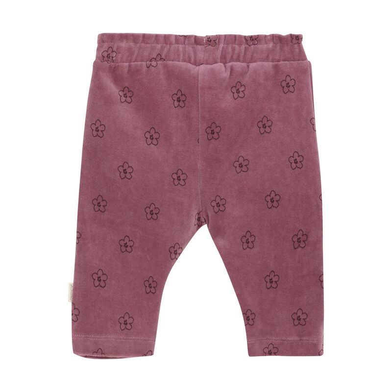 Minymo Sweatpants AOP Velour Deco Rose - Billede 2