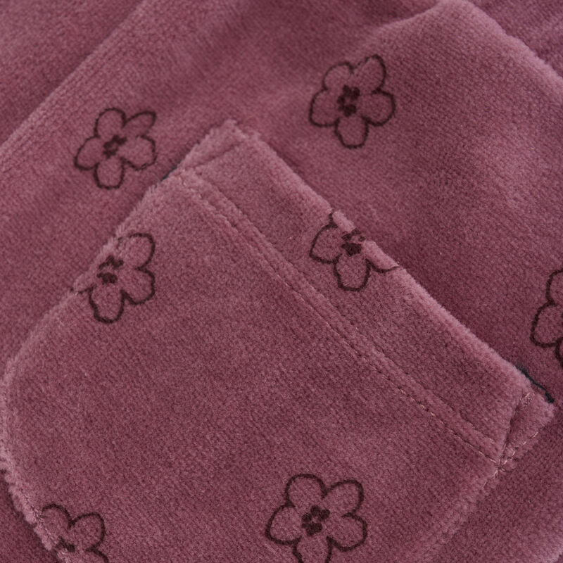 Minymo Sweatpants AOP Velour Deco Rose - Billede 3