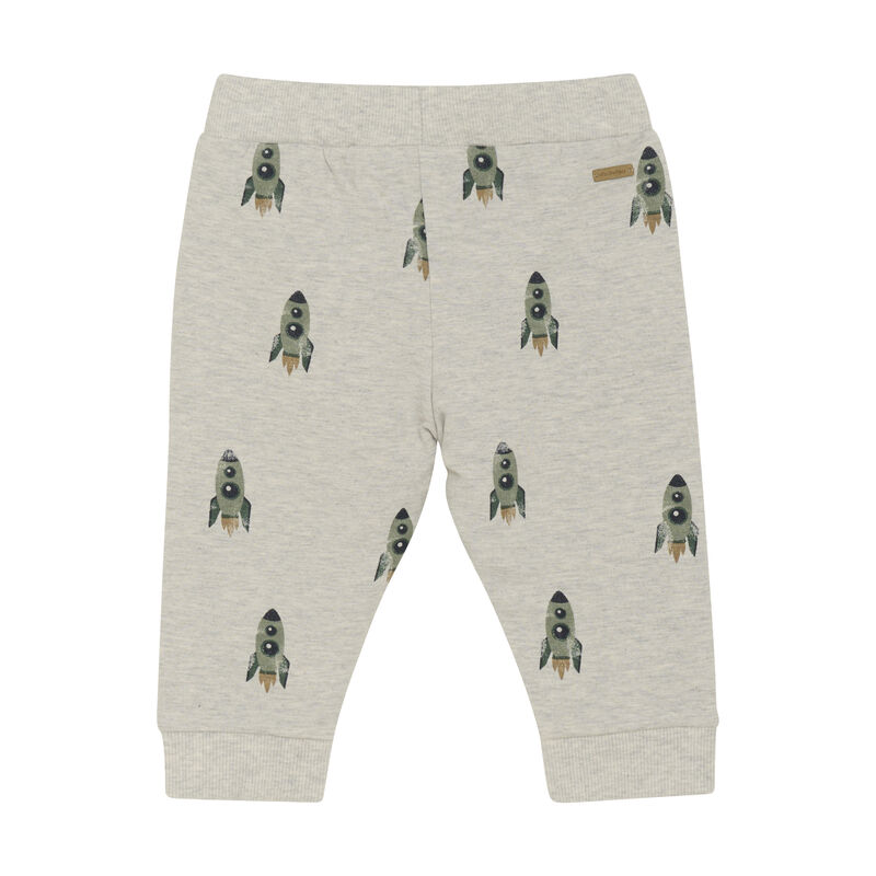 Minymo Sweatpants AOP Grey Melange - Billede 2