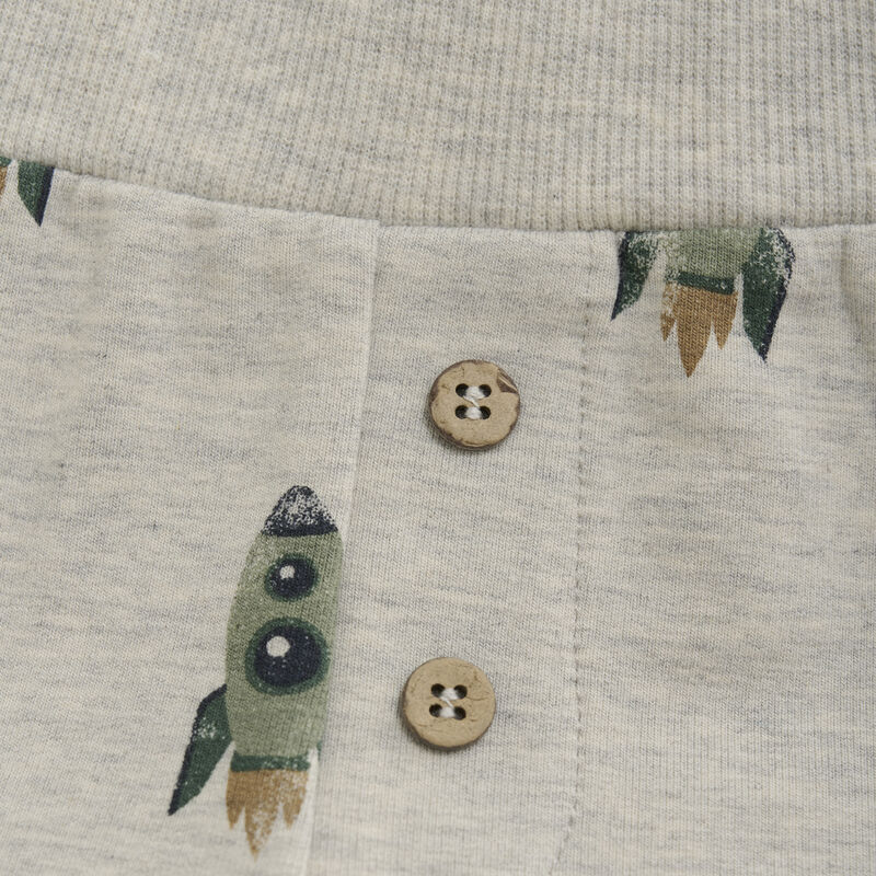 Minymo Sweatpants AOP Grey Melange - Billede 3