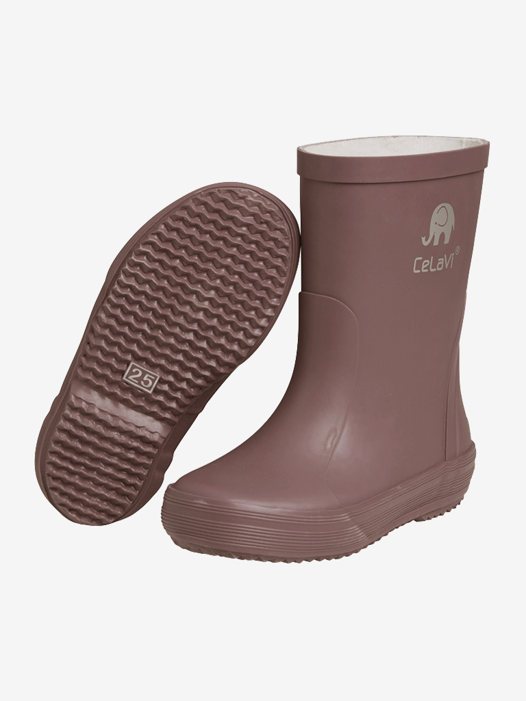 CeLaVi Gummistøvler Wellies Solid Rose Brown - Billede 3
