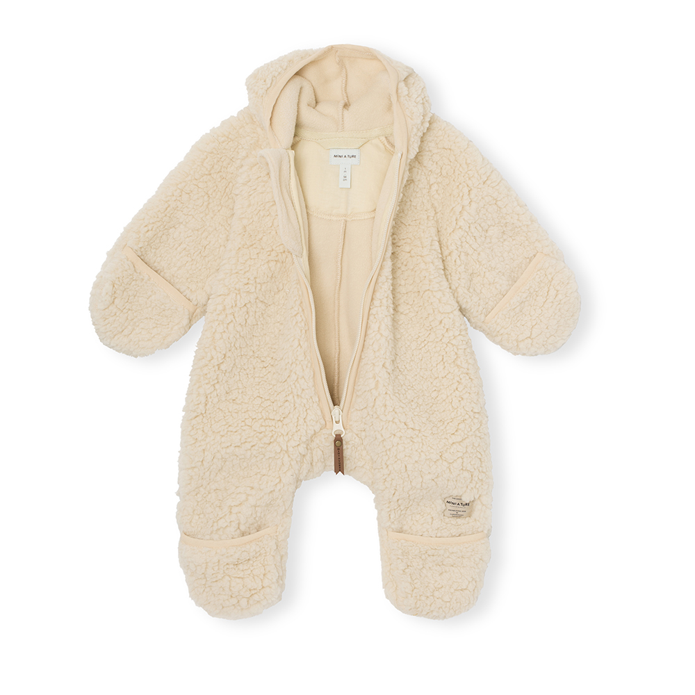 Mini A Ture Fleecedragt Adel Teddyfleece Angora Creme - Billede 2