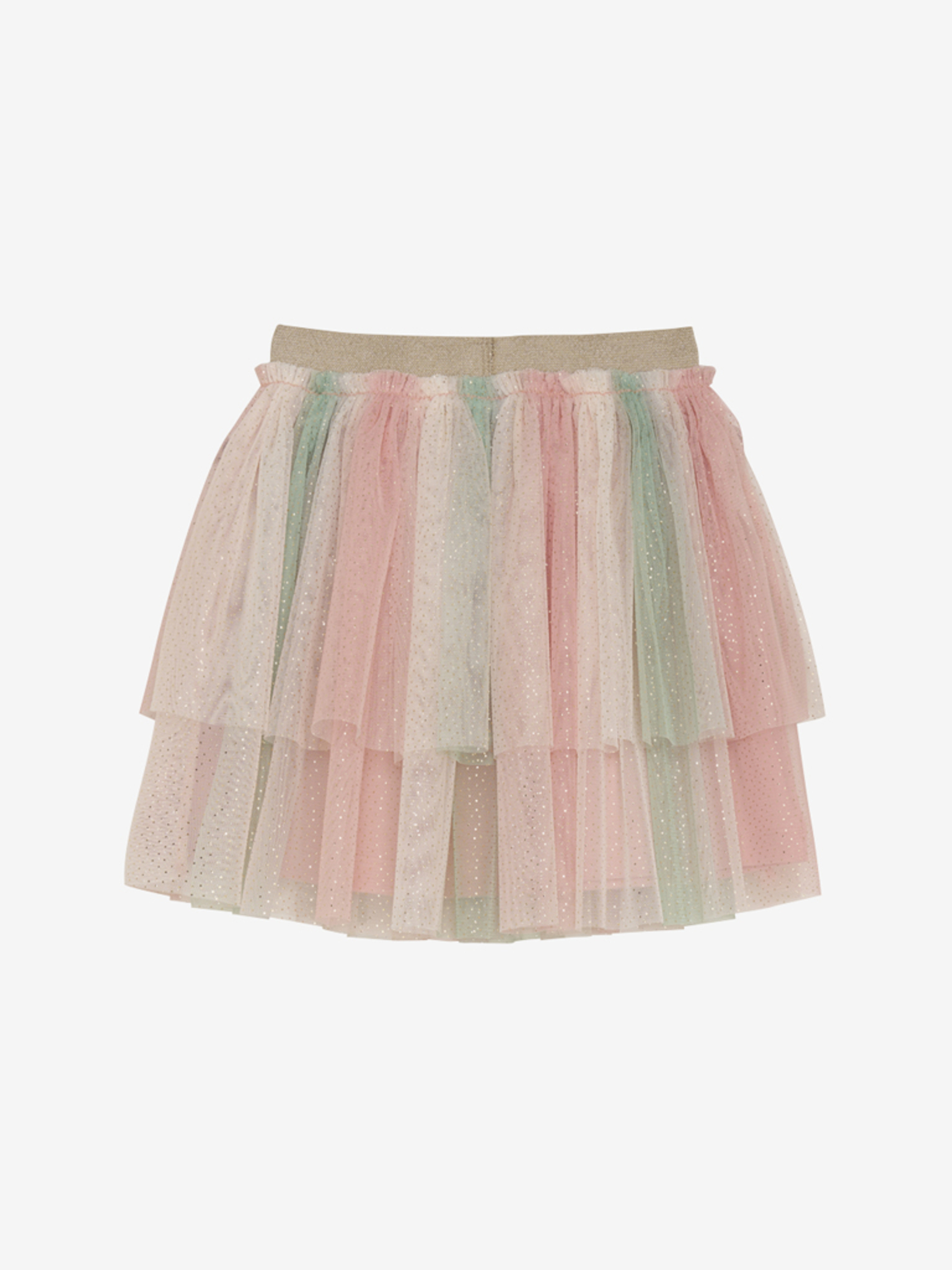 Minymo Nederdel Skirt Glitter Peach Beige - Billede 2