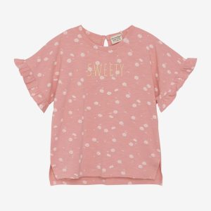 Minymo T-shirt SS AOP Strawberry Ice