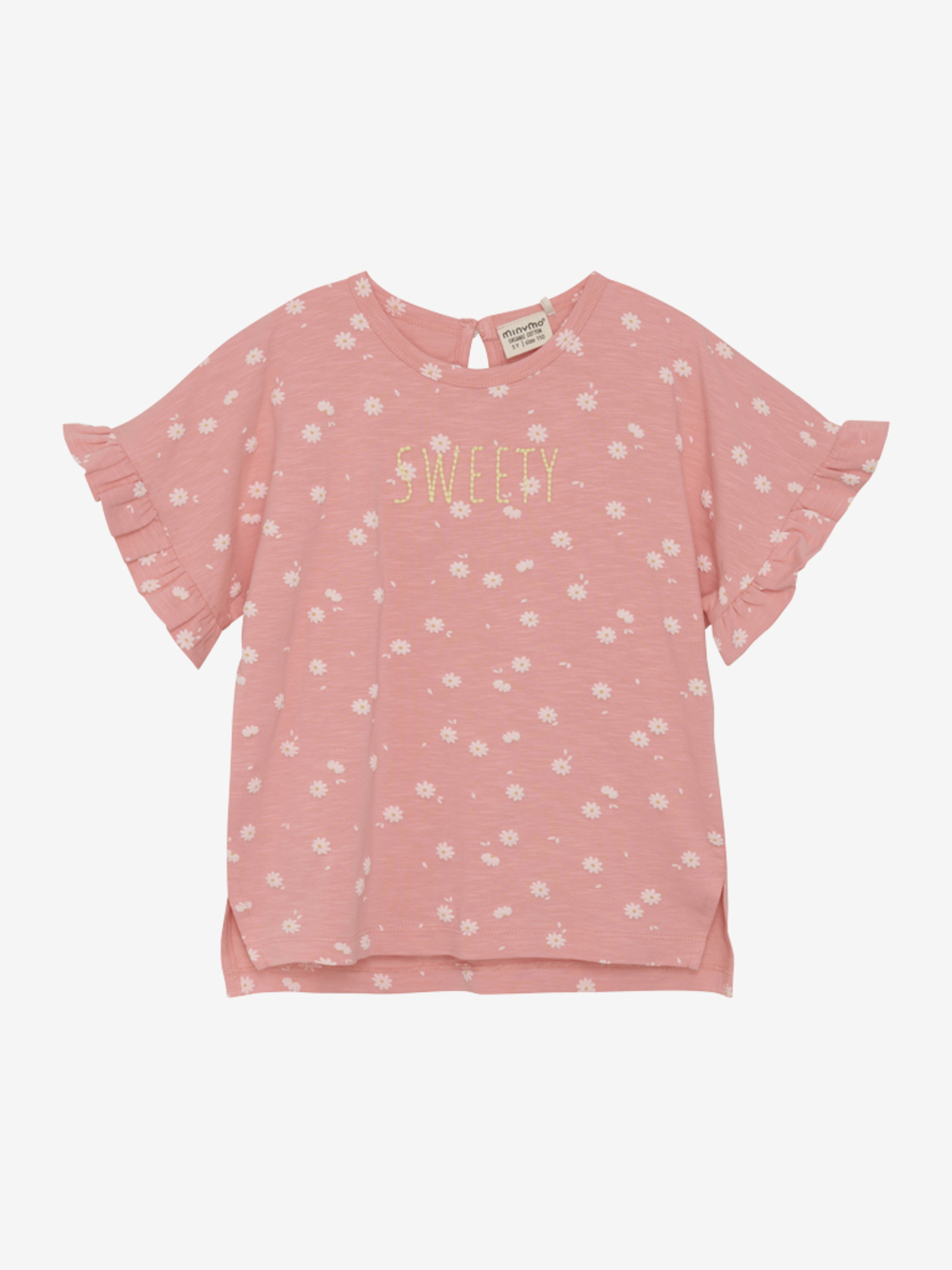 Minymo T-shirt SS AOP Strawberry Ice