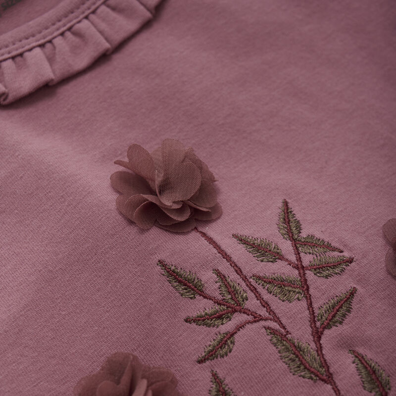 Minymo T-shirt LS Deco Rose - Billede 3