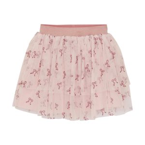 Minymo Nederdel Skirt Glitter AOP Rosen Quartz