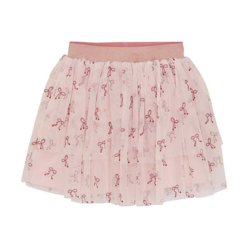 Minymo Nederdel Skirt Glitter AOP Rosen Quartz
