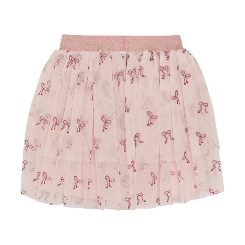 Minymo Nederdel Skirt Glitter AOP Rosen Quartz - Billede 2