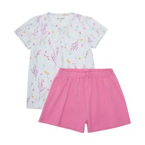 Minymo T-shirt + Shorts sæt AOP Wan Blue