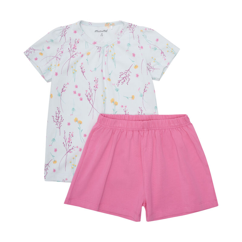 Minymo T-shirt + Shorts sæt AOP Wan Blue