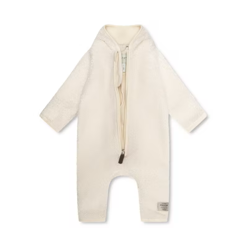 Mini A Ture Fleecedragt Matadel Teddyfleece Heldragt Angora Cream - Billede 3