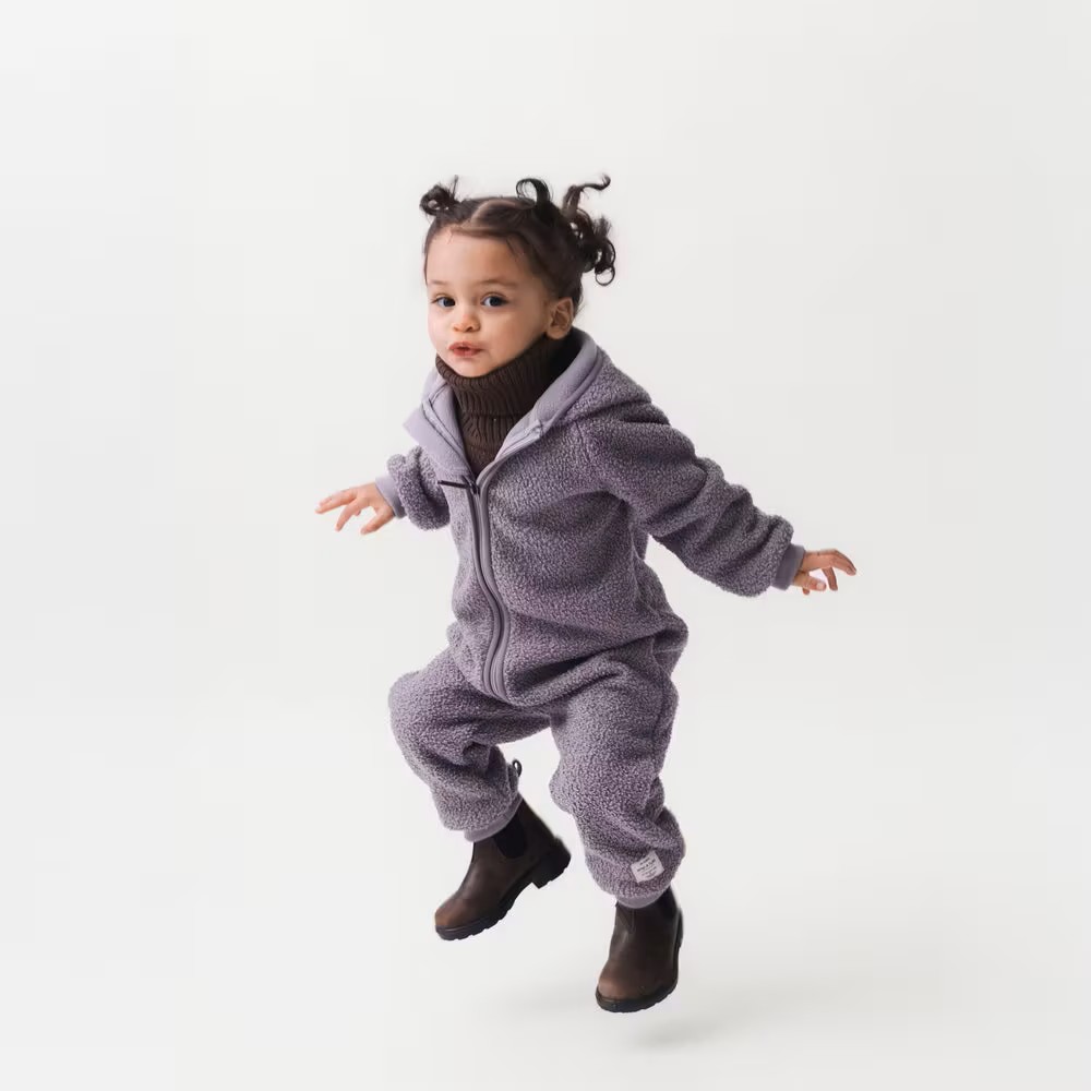 Mini A Ture Fleecedragt Matadel Teddyfleece Heldragt Zinc Purple - Billede 2