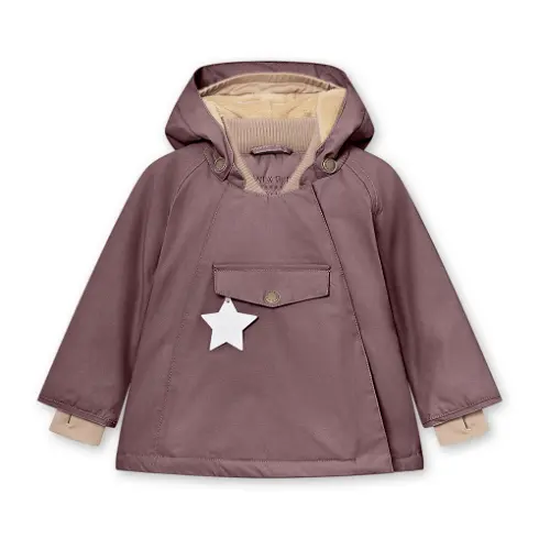 Mini A Ture Vinterjakke Wang Peppercorn Plum