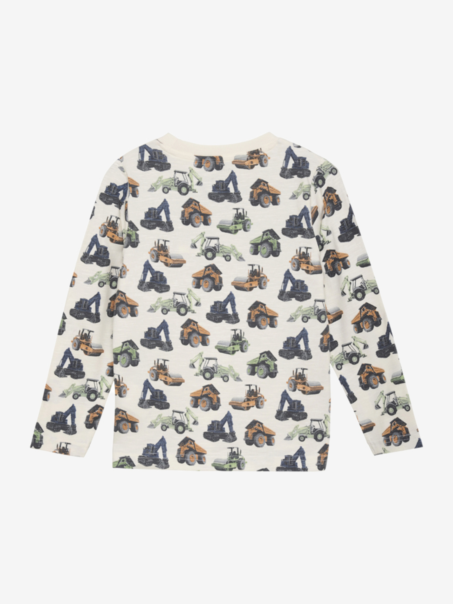 Minymo T-shirt LS AOP Eggnog - Billede 2