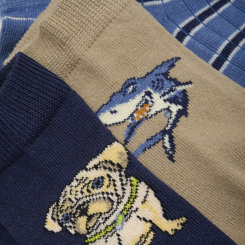Minymo Footies 3-pak Blue Nights - Billede 5