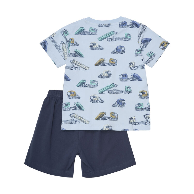 Minymo T-shirt + Shorts sæt AOP Skyway - Billede 2