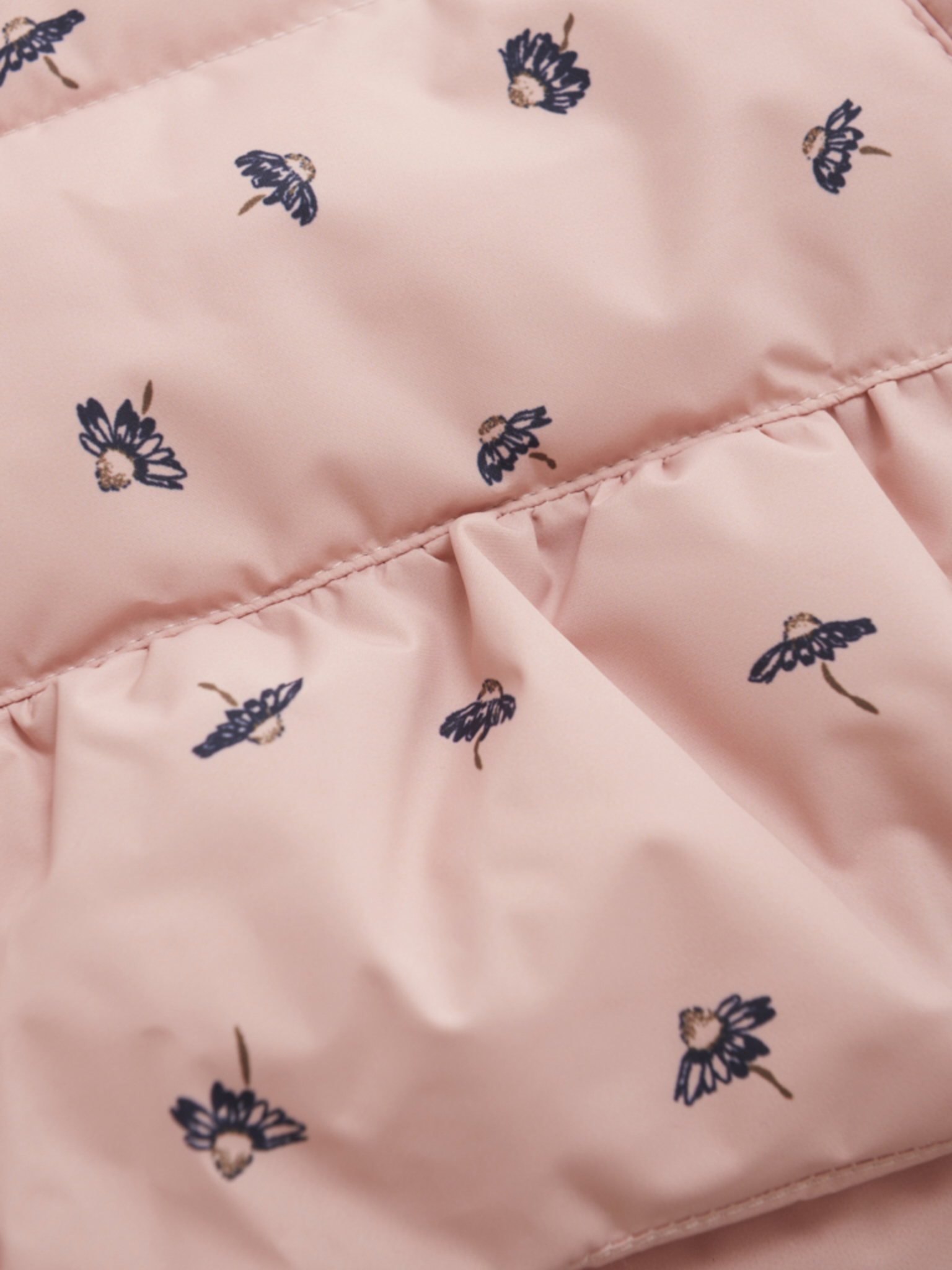 Minymo Vinterjakke Quilted AOP Mellow Rose - Billede 3