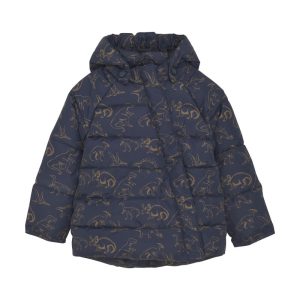 Minymo Vinterjakke Quilted AOP Parisian Night